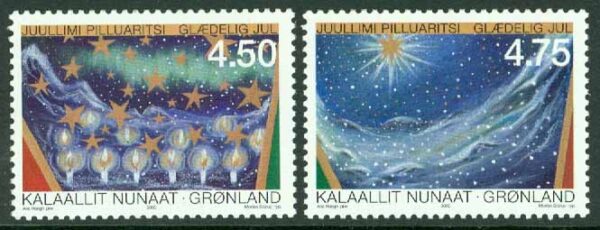 Grönland - F  359-360 Julfrimärken, 2 kpl **