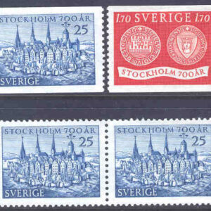 Sverige – F  449-450 Stockholm 700 år 4 kpl **