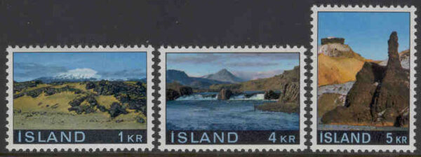 Island - F  471-473 Landskap II, serie 3 olika **