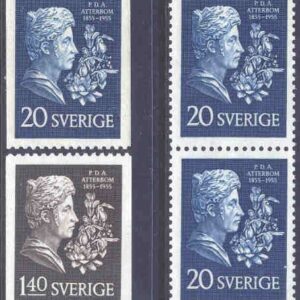 Sverige – F  476-477 Per Daniel Amadeus Atterbom 4 kpl **