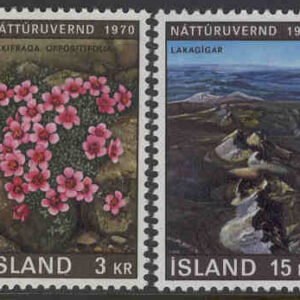 Island – F  484-485 Naturvårdsåret, 2 kpl **