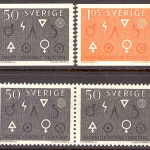 Sverige – F  546-547 Industri och ingenjörskonst, 4 kpl **