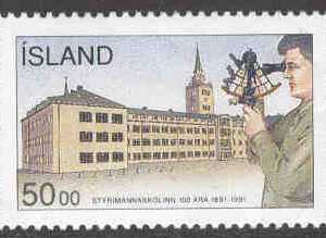 Island – F  790 Navigationsskolan i Reykjavik 100 år, 1 kpl **