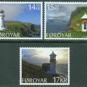 Färöarna – F  796-798a Fyrar på Färöarna, 3 kpl **