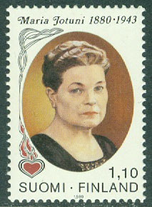 Finland – F  866 Maria Jotuni, författarinna, 1 kpl **