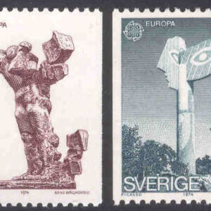 Sverige – F  867-868 Europa CEPT 1974, Skulpturkonst, 2 kpl **