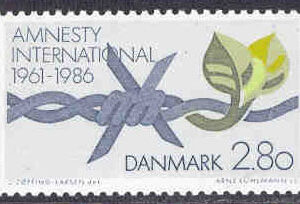 Danmark – F  882 Amnesty International 25 år, 1 kpl **