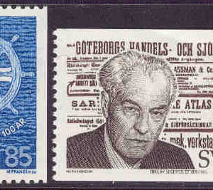 Sverige – F  967-968 Sjömanskyrkan 100 år – Torgny Segerstedt, 2 kpl **