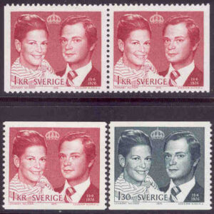 Sverige – F  969-970 Kungabröllop, 4 kpl **