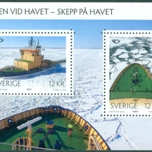 Sverige – F 2993-2994 (BL 40) Norden vid havet – Skepp på havet, block kpl **