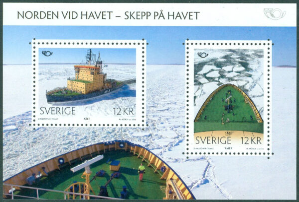 Sverige - F 2993-2994 (BL 40) Norden vid havet - Skepp på havet, block kpl **
