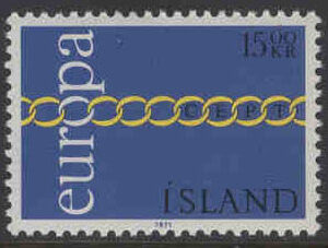Island – F  489 Europa CEPT 1971 15 kr**