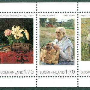 Finland – F 1024-1029 Finländsk målerikonst, 5 kpl i häfte **