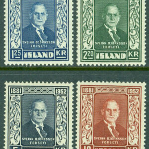 Island – F  315-318 President Björnsson, 4 kpl **