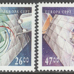 Island – F  779-780 Europa CEPT 1991 Europa i rymdåldern, 2 kpl **