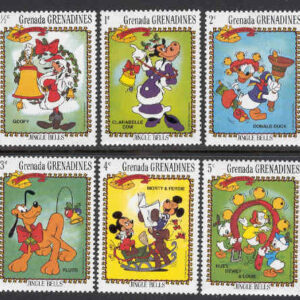 Grenada Grenadines – M  570-575 Disney – Disneyfigurer firar jul 6 olika **