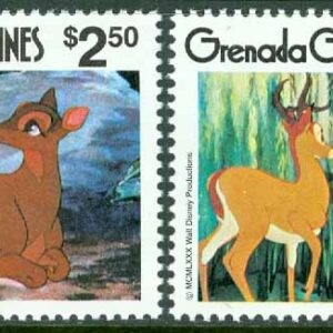 Grenada Grenadines – M  425-426 Disney, Bambi, högvalörer, 2 ol **