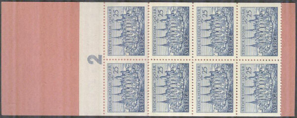 Sverige - F H 102 A cyls 2 Stockholm 700 år, kpl **