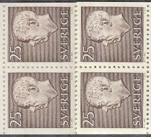 Sverige – F H 147 D1b Gustav VI Adolf, typ III, kpl **