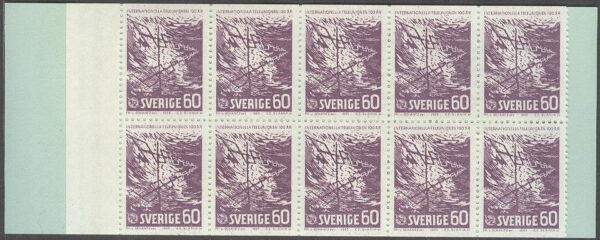 Sverige - F H 170 AR Internationella Teleunionen ITU 100 år, kpl **