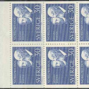 Sverige – F H 173 RT Olivgrönt Nobelpristagare 1905, kpl **