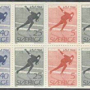 Sverige – F H 176 A1 VM på skridsko 1966, kpl **