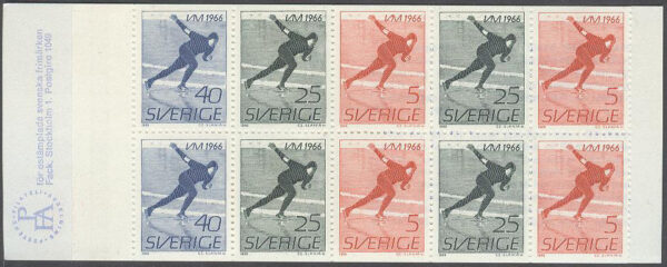 Sverige - F H 176 A2 VM på skridsko 1966, kpl **
