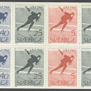 Sverige – F H 176 A2 cyls 1 VM på skridsko 1966, kpl **