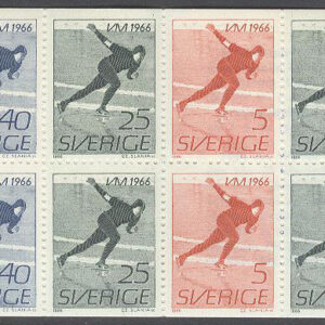 Sverige – F H 176 A2 cyls 2 VM på skridsko 1966, kpl **