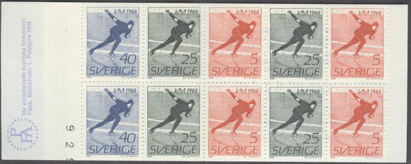 Sverige - F H 176 A2 kn 2,5+ VM på skridsko 1966, kpl **
