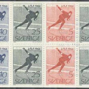 Sverige – F H 176 B2 cyls 2 VM på skridsko 1966, kpl **