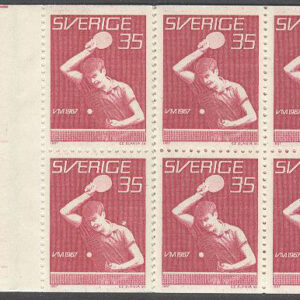 Sverige – F H 189 B VM i Bordtennis 1967, kpl **