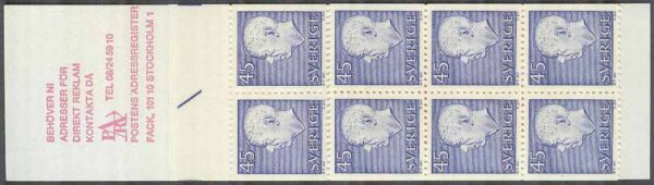 Sverige - F H 190 D2 a Gustav VI Adolf, typ III, kpl **