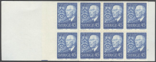Sverige - F H 198 Gustaf VI Adolf 85 år, kpl **