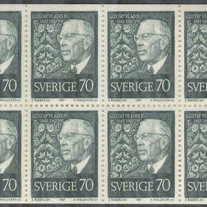 Sverige – F H 199 cyls 1 Gustaf VI Adolf 85 år, kpl **