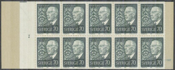 Sverige - F H 199 cyls 1 Gustaf VI Adolf 85 år, kpl **