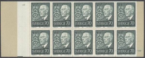 Sverige - F H 199 kn +1 Gustaf VI Adolf 85 år, kpl **