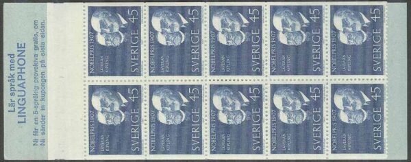 Sverige - F H 201 A Nobelpristagare 1907, kpl **