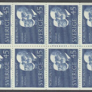 Sverige – F H 201 B Nobelpristagare 1907, kpl **