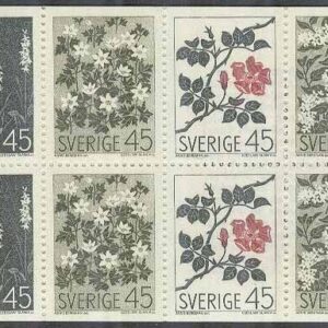 Sverige – F H 205 A T1a RT 6×2,5 Vildblommor, kpl **