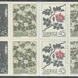 Sverige – F H 205 A T1a cyls 2 Vildblommor, kpl **