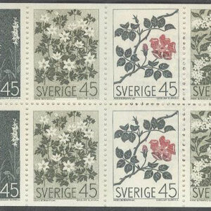 Sverige – F H 205 A T1b kn 2+ Vildblommor, kpl **
