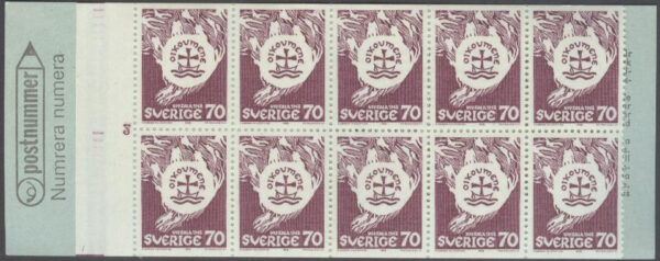 Sverige - F H 207 cyls 2 Kyrkornas världsråd 1968, kpl **