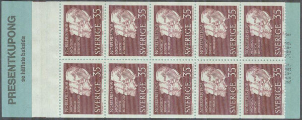 Sverige - F H 215 RT Nobelpristagare 1908, kpl **