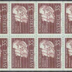 Sverige – F H 215 cyls 2 del av kors Nobelpristagare 1908, kpl **