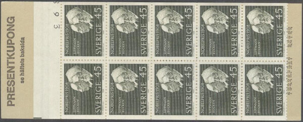 Sverige - F H 216 A kn +2,5 Nobelpristagare 1908, kpl **