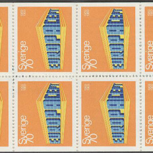 Sverige – F H 222 A delat kors höger Europa CEPT 1969, kpl **