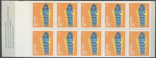 Sverige - F H 222 B Europa CEPT 1969, kpl **