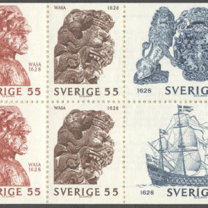Sverige – F H 225 A kanonport Regalskeppet Wasa, kpl **