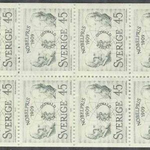 Sverige – F H 229 B cyls 1 Nobelpristagare 1909, kpl **